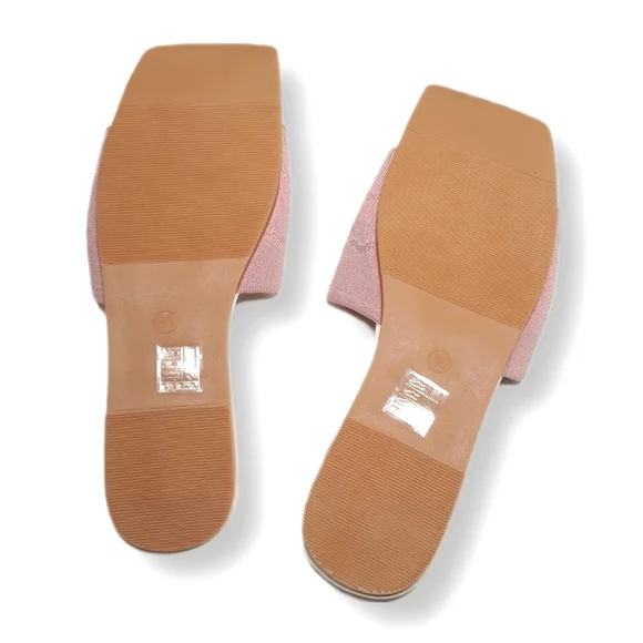 Sandals Women Shoes Slip-On Lightweight Casual Vacation Stretch Pink Shoes 7.5 - Picture 9 of 14